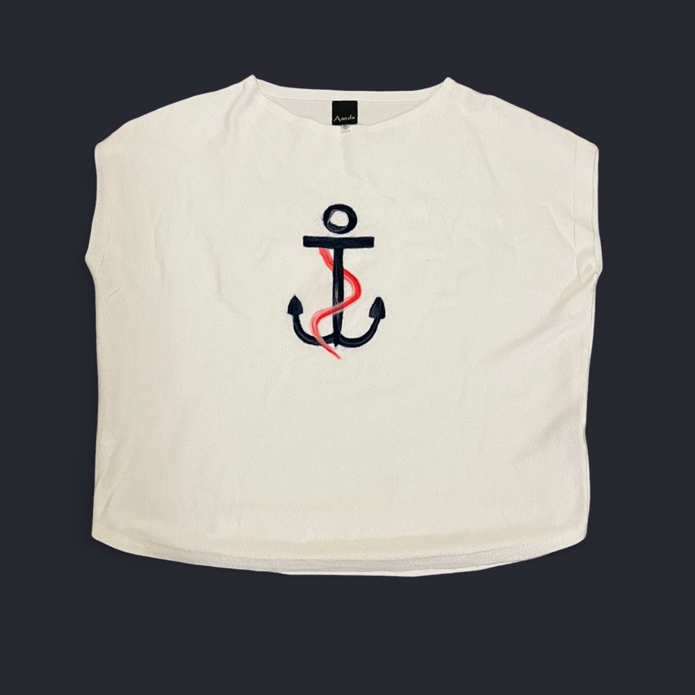 Aaeda  Anchor Knit Top. Size XL. Like new